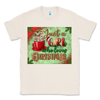 Natural just a girl who loves christmas mousepad Classic Tee - BundleAndBundleShop