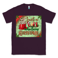 Plum just a girl who loves christmas mousepad Classic Tee - BundleAndBundleShop