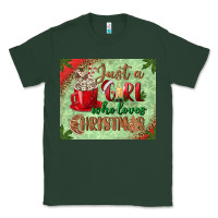 Sports Green just a girl who loves christmas mousepad Classic Tee - BundleAndBundleShop