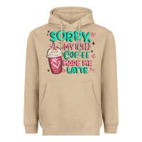 Mushroom sorry my iced coffee made me latte Heavyweight Hoodie - MaliasSmallBusiness