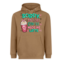 Toasted Coconut sorry my iced coffee made me latte Heavyweight Hoodie - MaliasSmallBusiness