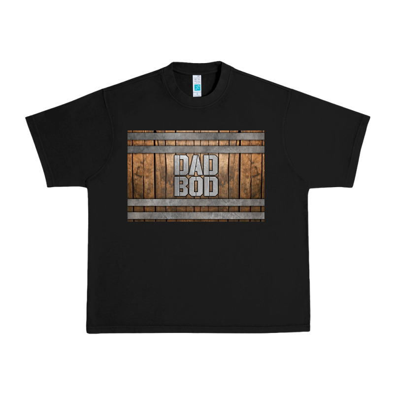 Dad Bod Whiskey Barrel Skinny Metal Can Holder Urban Heavy Tee by HRA Design Shop | Teevron