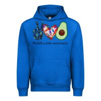 Cobalt PEACE LOVE AVOCADOS Urban Hoodie - Bettercallsaul