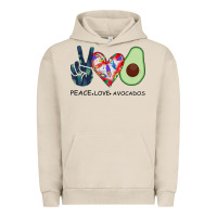 Pigment French Oak PEACE LOVE AVOCADOS Urban Hoodie - Bettercallsaul