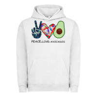 Pigment Lunar Rock PEACE LOVE AVOCADOS Urban Hoodie - Bettercallsaul