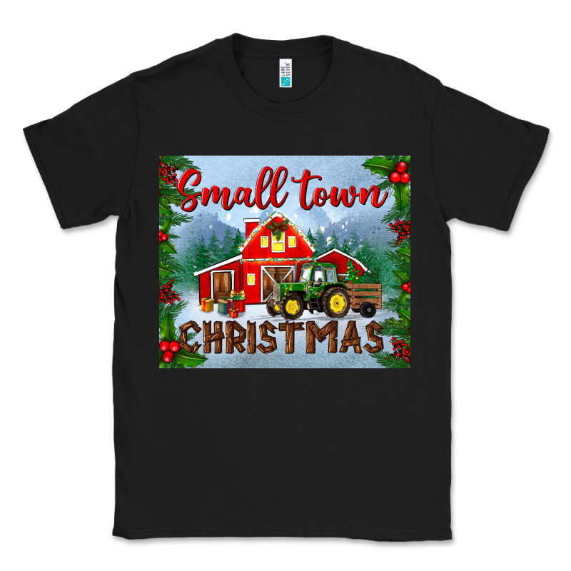 Small Town Christmas Mousepad Classic Tee by BundleAndBundleShop | Teevron