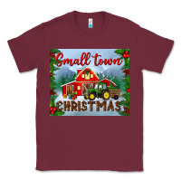 Burgundy small town christmas mousepad Classic Tee - BundleAndBundleShop
