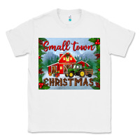 White small town christmas mousepad Classic Tee - BundleAndBundleShop