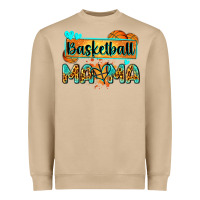 Mushroom basketball mama with leopard Heavyweight Sweatshirt - Zillion Design Studio