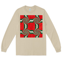 Mushroom retro christmas seamless pattern Long Sleeve Tee - BundleAndBundleShop