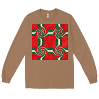Toasted Coconut retro christmas seamless pattern Long Sleeve Tee - BundleAndBundleShop
