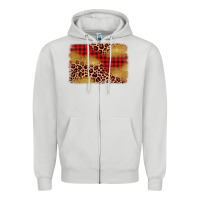 Dove Grey christmas leopard glitter background Zipper Hoodie - AdoDesignShop