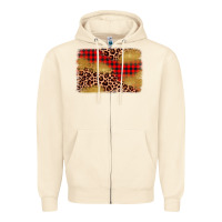 Sandshell christmas leopard glitter background Zipper Hoodie - AdoDesignShop