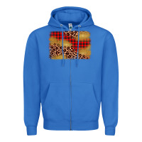 True Royal christmas leopard glitter background Zipper Hoodie - AdoDesignShop