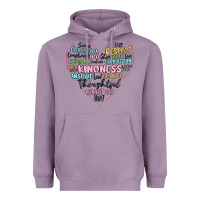 Lavender kindness heart Heavyweight Hoodie - MaliasSmallBusiness
