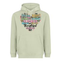 Matcha kindness heart Heavyweight Hoodie - MaliasSmallBusiness
