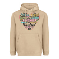 Mushroom kindness heart Heavyweight Hoodie - MaliasSmallBusiness
