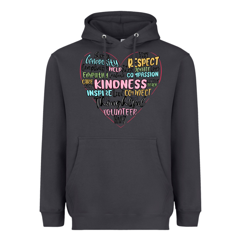 Kindness Heart Heavyweight Hoodie by MaliasSmallBusiness | Teevron