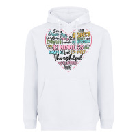 White kindness heart Heavyweight Hoodie - MaliasSmallBusiness