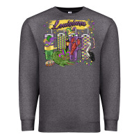 Charcoal Heather obsessive cup disorder mardi gras Premium Sweatshirt - MaliasSmallBusiness