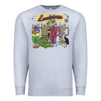 Heather Grey obsessive cup disorder mardi gras Premium Sweatshirt - MaliasSmallBusiness