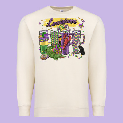 Obsessive Cup Disorder Mardi Gras Premium Sweatshirt Designed By Maliassmallbusiness