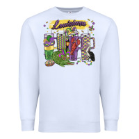 White obsessive cup disorder mardi gras Premium Sweatshirt - MaliasSmallBusiness