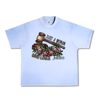 Grape Ice just a woman who loves justice Urban Heavy Tee - SublimationCraftShop