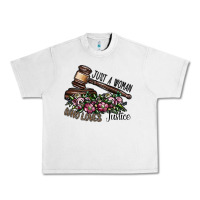 Lunar Rock just a woman who loves justice Urban Heavy Tee - SublimationCraftShop