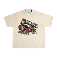 Sandshell just a woman who loves justice Urban Heavy Tee - SublimationCraftShop