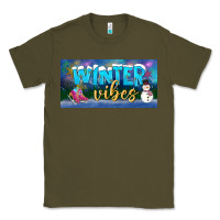 Army Green winter vibes license plate Classic Tee - BundleAndBundleShop