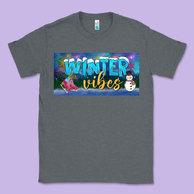 Winter Vibes License Plate Classic Tee Designed By Bundleandbundleshop