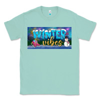 Seafoam winter vibes license plate Classic Tee - BundleAndBundleShop
