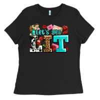 Black valentines day lets get lit Ladies Tee - AdoDesignShop