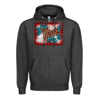 Charcoal Heather Christmas gemstone leopard background Zipper Hoodie - AdoDesignShop