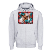 Heather Grey Christmas gemstone leopard background Zipper Hoodie - AdoDesignShop