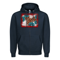 Navy Christmas gemstone leopard background Zipper Hoodie - AdoDesignShop