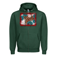 Sports Green Christmas gemstone leopard background Zipper Hoodie - AdoDesignShop