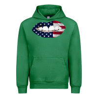 Emerald Lips American Flag Urban Hoodie - Bettercallsaul