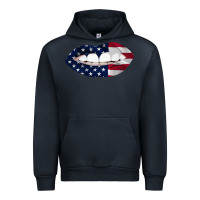 Navy Lips American Flag Urban Hoodie - Bettercallsaul