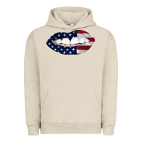 Pigment French Oak Lips American Flag Urban Hoodie - Bettercallsaul