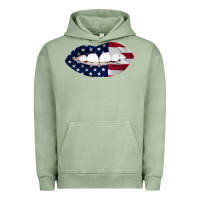 Pigment Oil Green Lips American Flag Urban Hoodie - Bettercallsaul