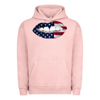 Pigment Salmon Lips American Flag Urban Hoodie - Bettercallsaul