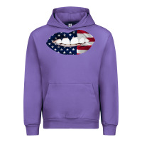 Lips American Flag Urban Hoodie | Teevron