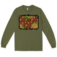 Army Green christmas champagne background Long Sleeve Tee - BundleAndBundleShop