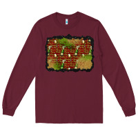 Burgundy christmas champagne background Long Sleeve Tee - BundleAndBundleShop