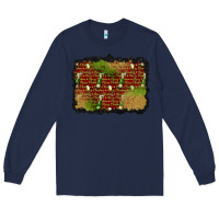 Navy christmas champagne background Long Sleeve Tee - BundleAndBundleShop