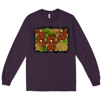 Plum christmas champagne background Long Sleeve Tee - BundleAndBundleShop