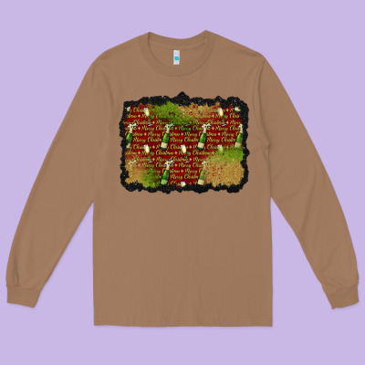 Christmas Champagne Background Long Sleeve Tee Designed By Bundleandbundleshop