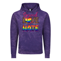 Cloud Purple spread love not hate Vintage Hoodie - Zillion Design Studio